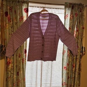 NINE WEST JEANS Lavender Knit Women's Sweater